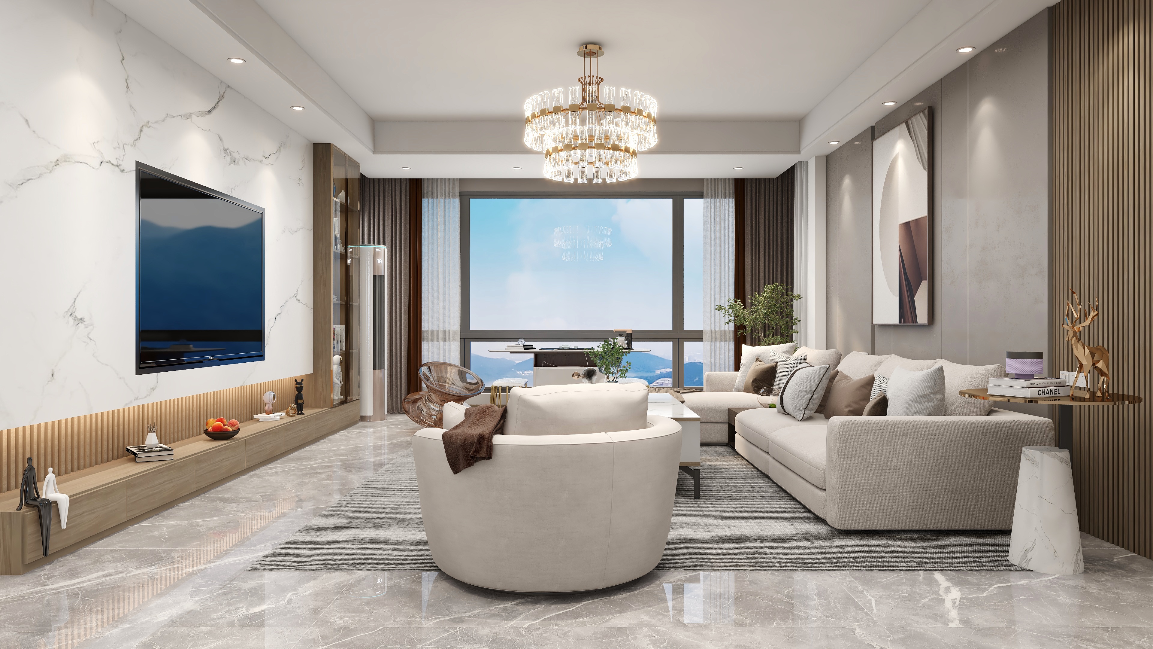 现代轻奢风格温馨之家-6