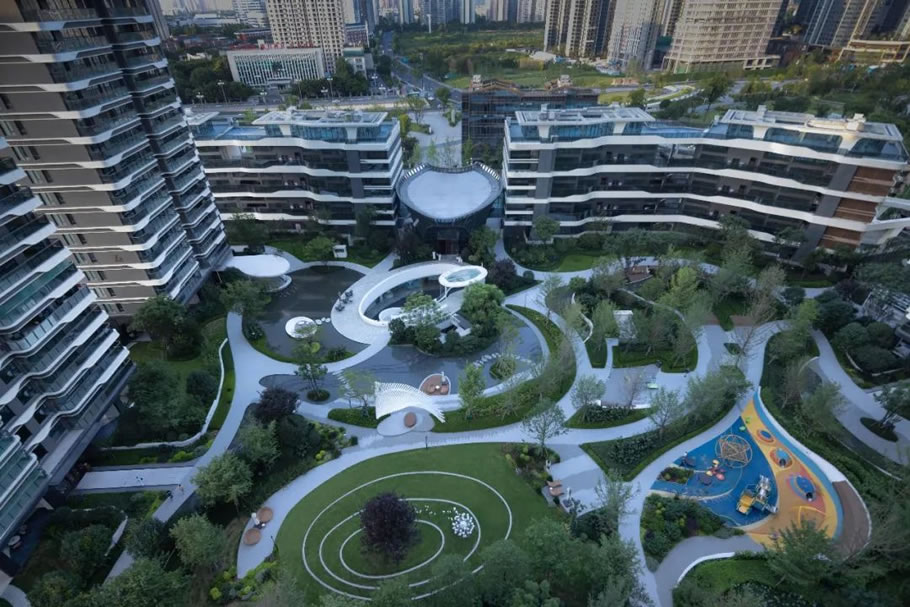 成都国宾锦麟天玺丨中国成都丨广亩景观-3