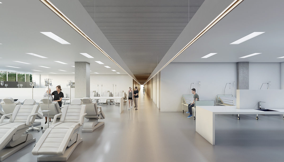 巴西圣贝尔纳多公共医院 | 现代医疗空间的典范-8