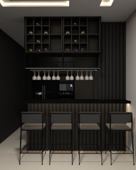 Cozinha, Sala e Escritorio