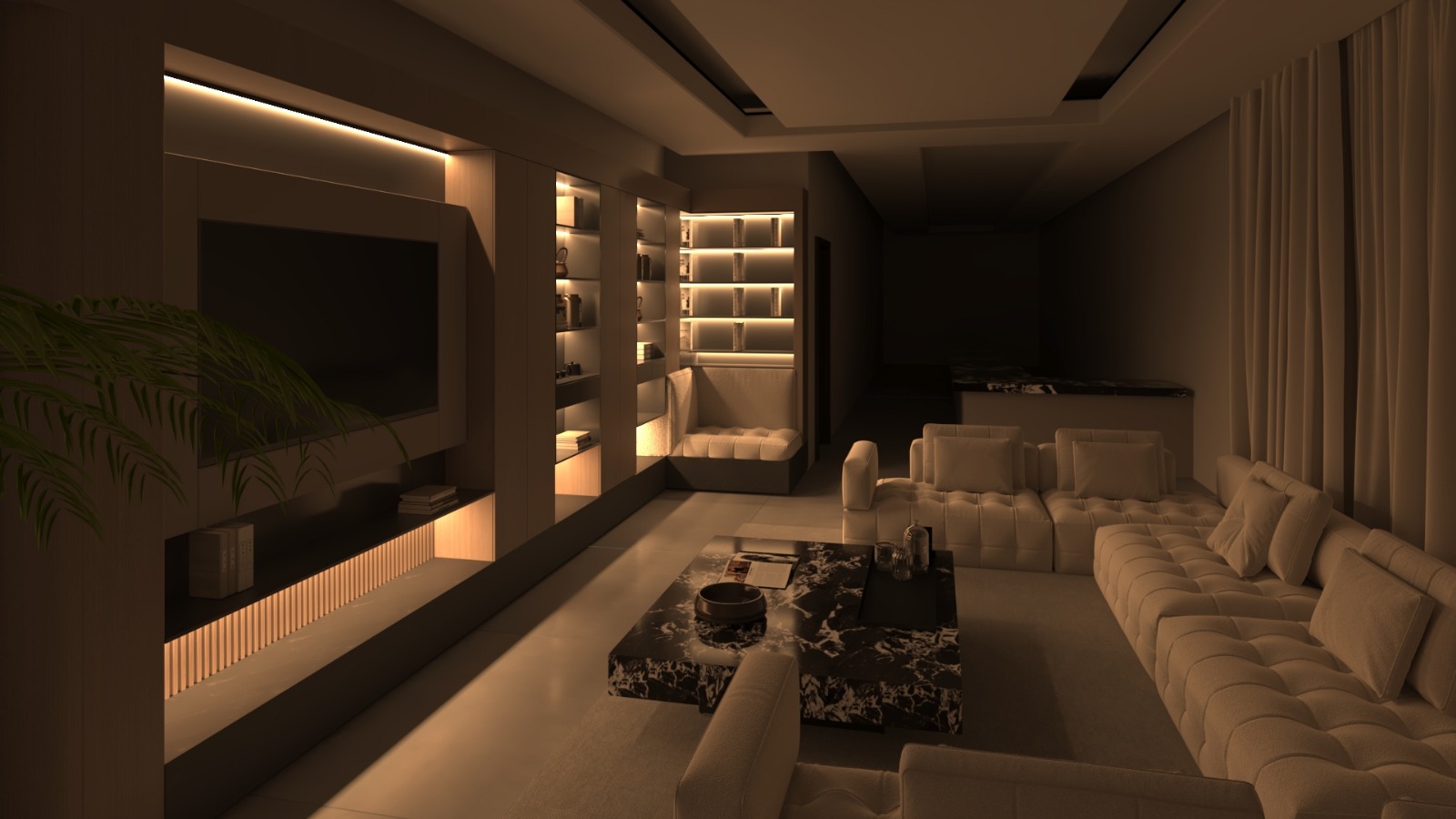 Living Room Interior Design | Modern Comfort-8