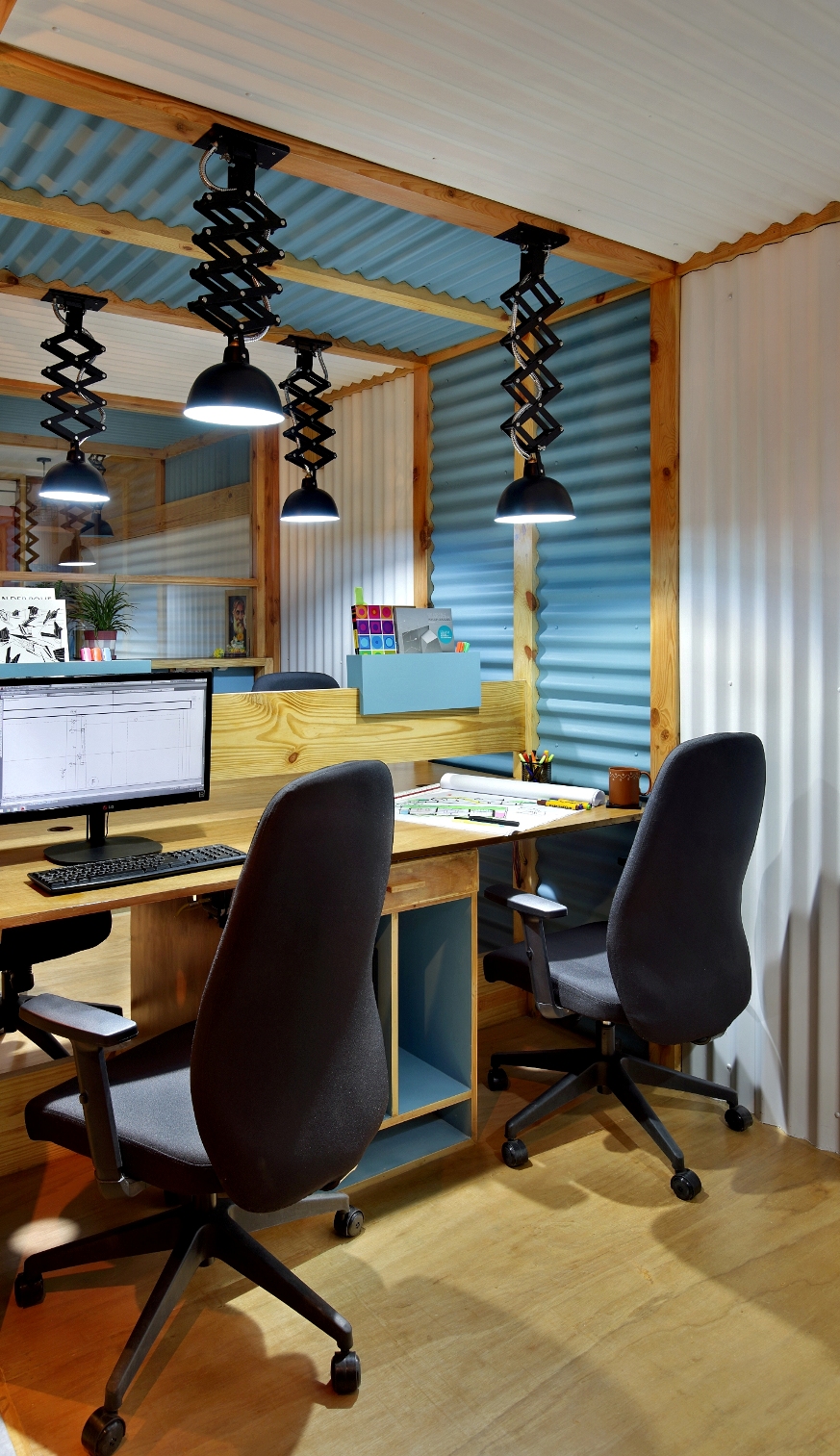 曼诺·帕特尔设计室的绿色可持续办公空间-15