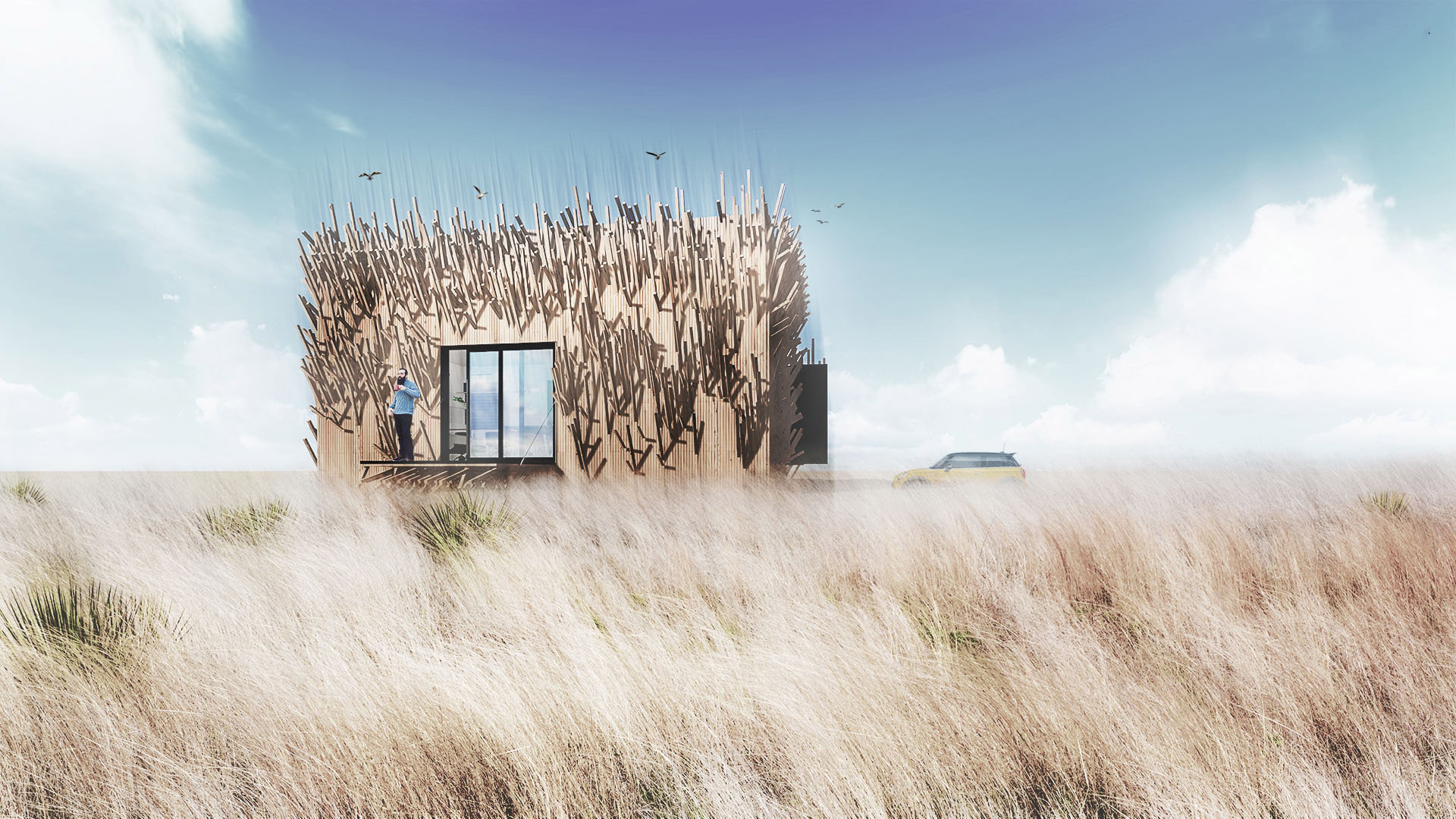 带鸟巢的装配式房屋丨建筑师Mirko Milanović-0