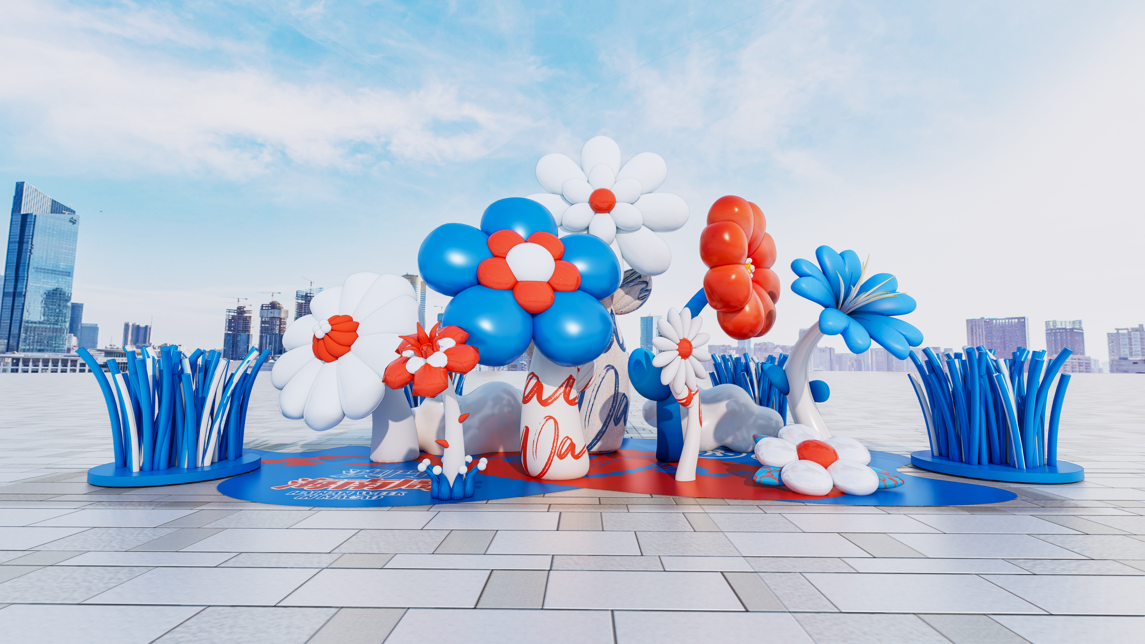 商业美陈活动 澳门海南周活动美陈设计丨中国澳门-12