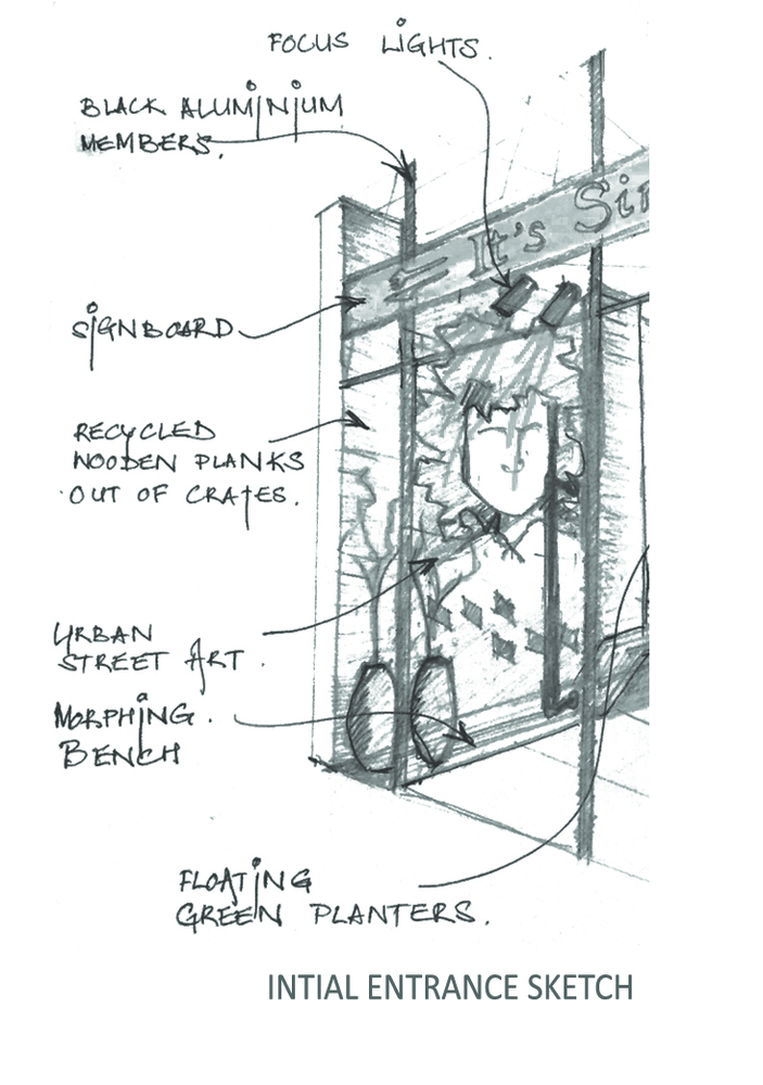 趣味工业风素食餐厅设计-61