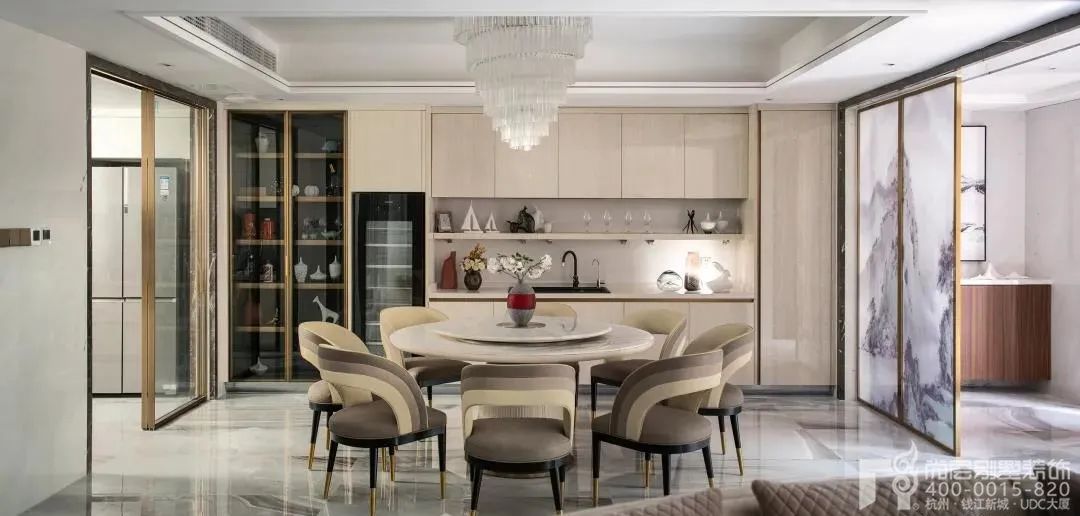 450㎡淡雅新中式别墅设计丨尚层别墅装饰-23