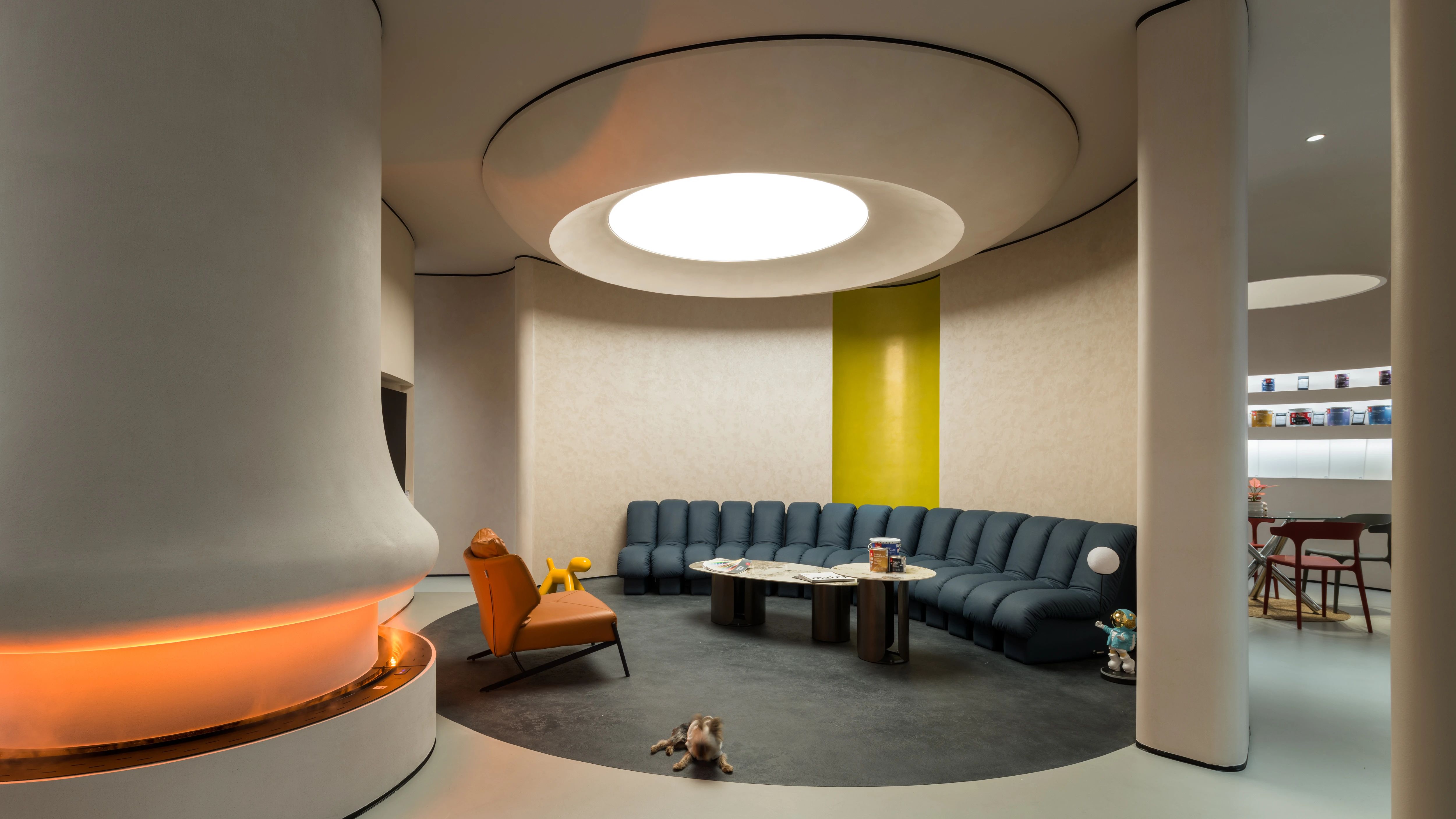 胡同儿“艳遇”,芬琳漆涂料展厅丨北京奈凡设计事务所-3