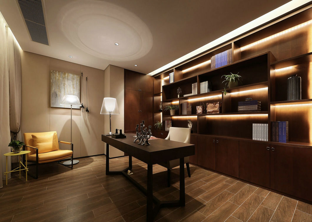 豪华别墅 现代风格付雨鑫陈设设计——桃花源别墅E户型-9