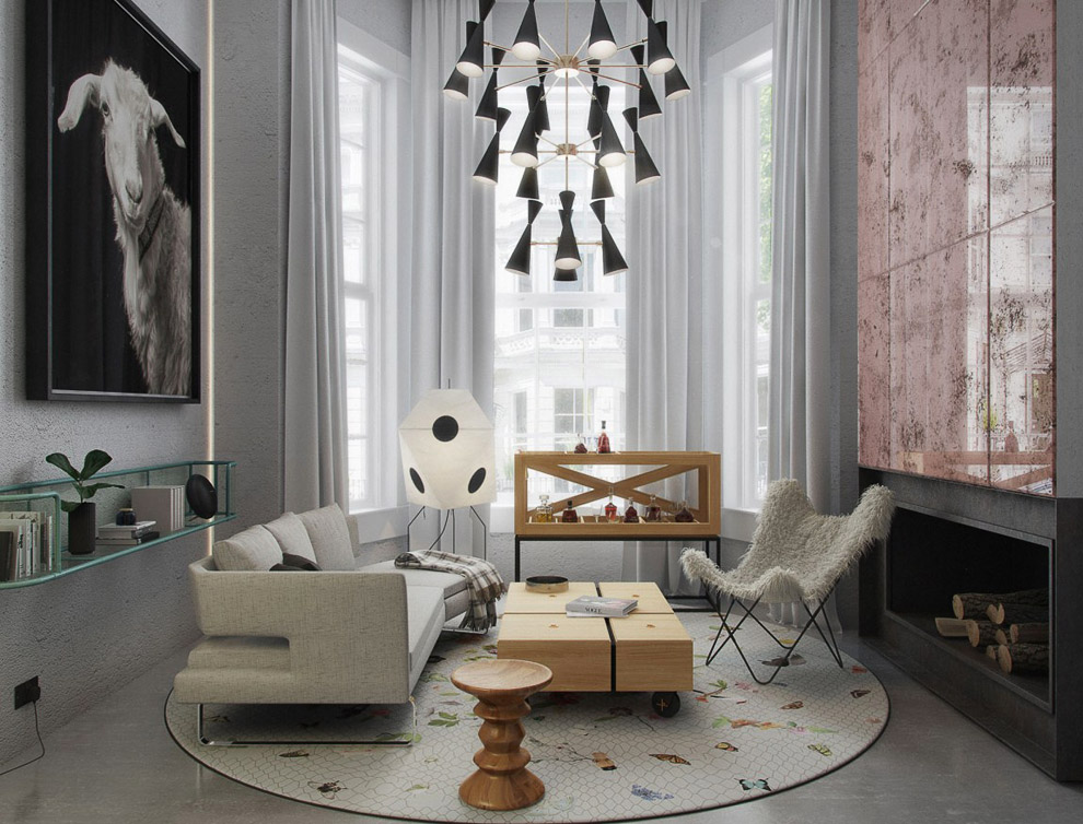 摩登时尚诺丁山年轻情侣公寓丨英国伦敦丨Art Buro工作室-6