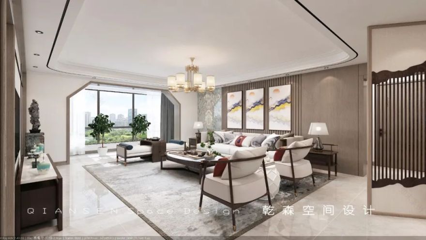 新中式家居设计,润物无声的艺术呈现-21