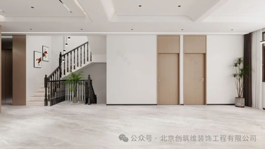 唐山市乐北别墅7-1|600㎡现代简约风装修案例-24