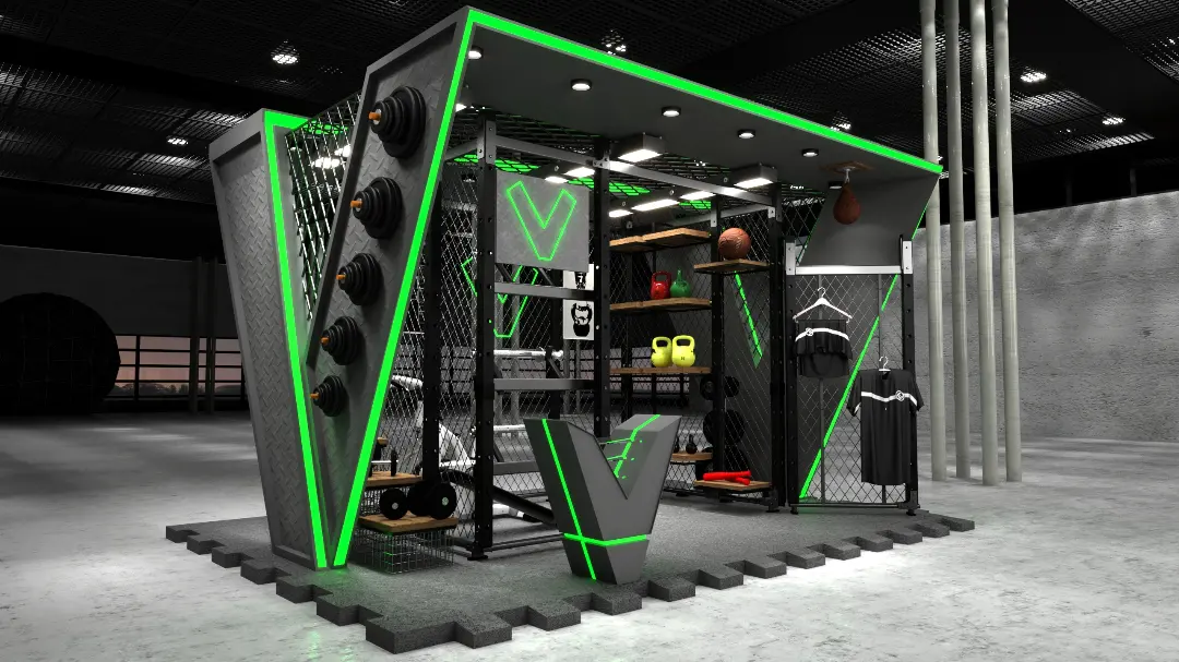 booth design for gym-1