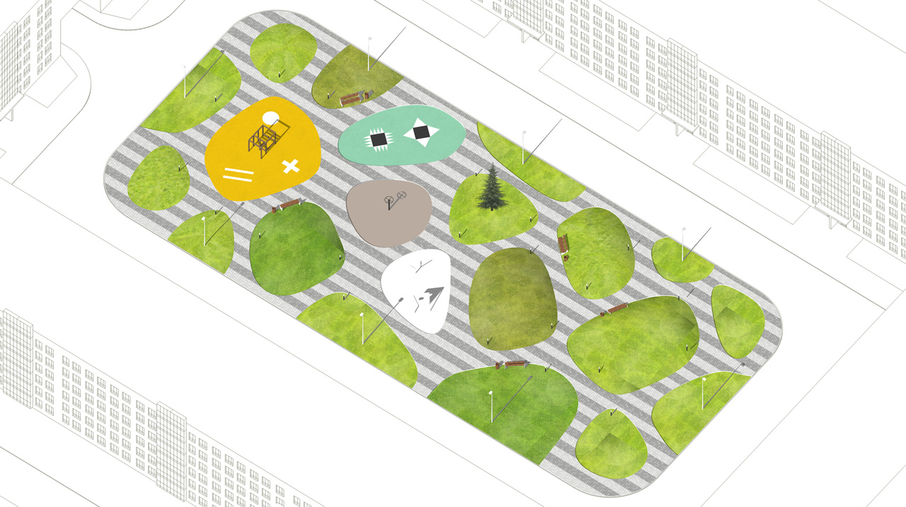 “Новомолоково” 第二阶段舒适级住宅综合体景观设计丨俄罗斯莫斯科丨Megabudka 建筑事务所-42