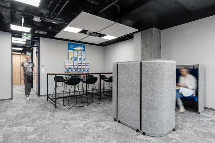 1400㎡制造公司总部办公空间,优雅精致灰的工业风设计-32