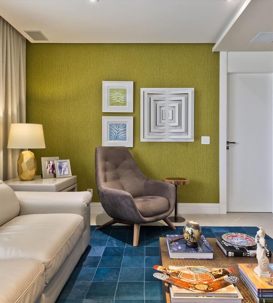 巴西 SP 公寓 | 现代灰绿蓝调的木质魅力-7