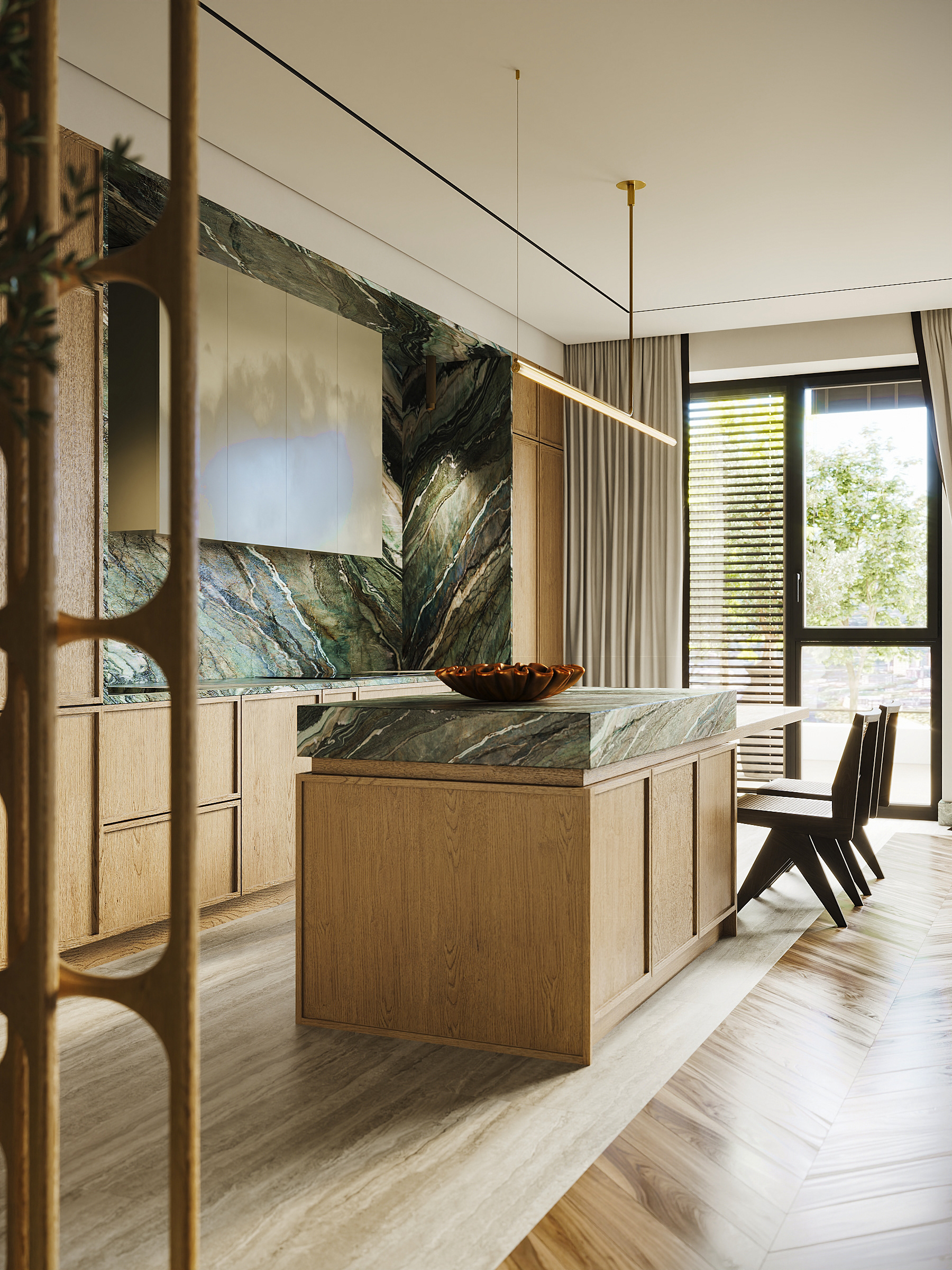 Living room and kitchen / Aura Interiors-5