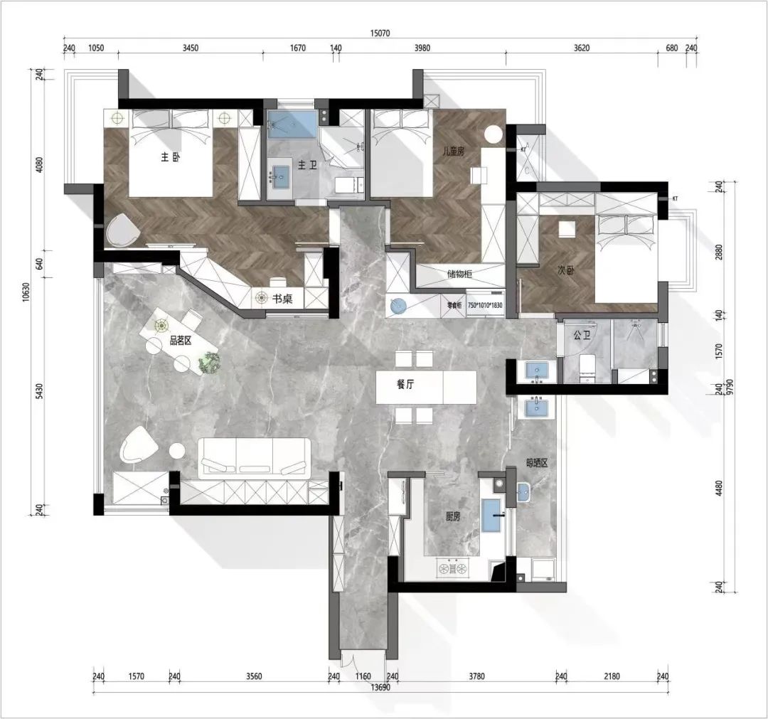 都市摩卡 · 现代轻奢 140㎡的完美蜕变丨中国南昌丨丛一楼·全案-10