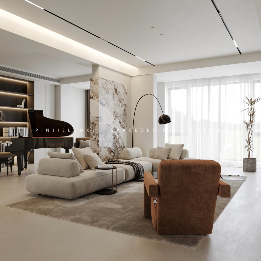 沣水云间 140㎡慵懒氛围住宅设计丨品界洛克-7