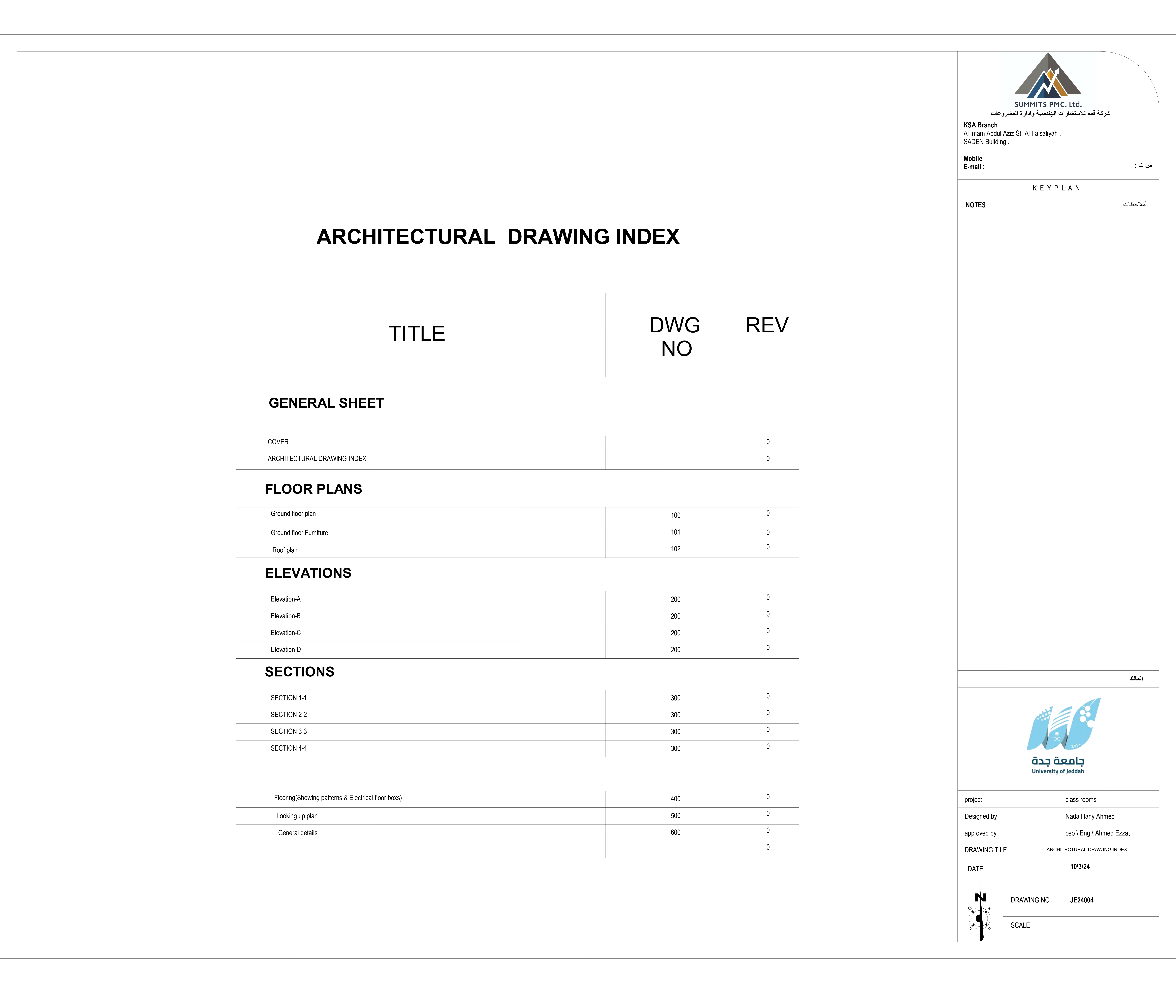 Architectural Working Drawings for Class Rooms-1