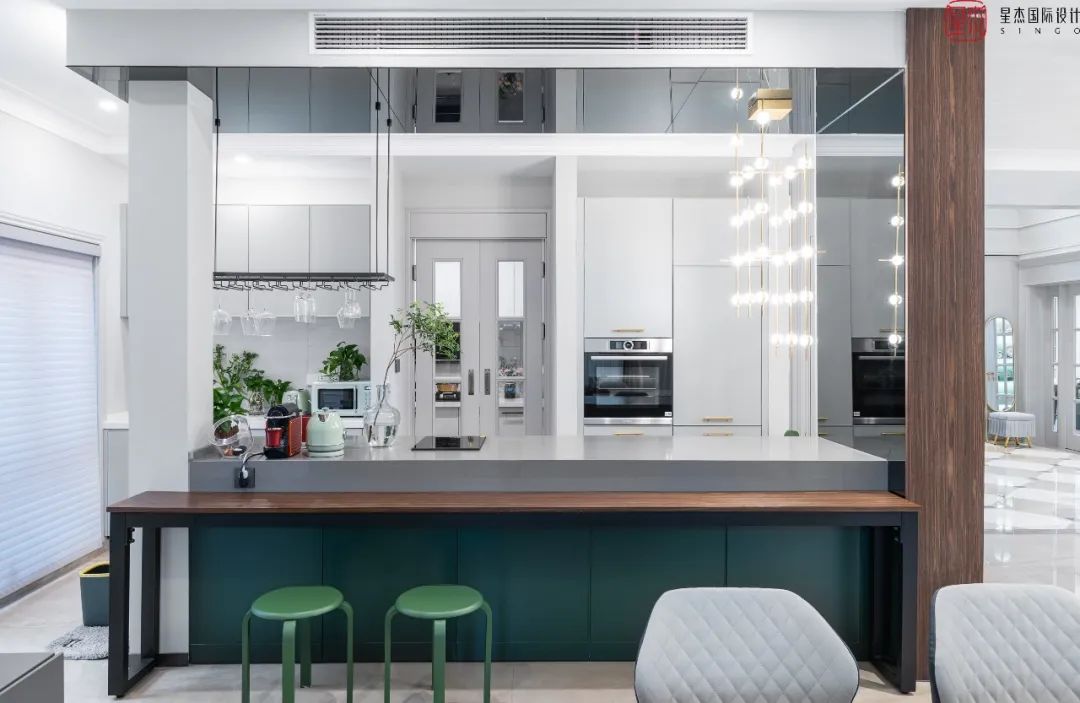 实景力作 | 350㎡新古典独栋别墅   明亮开阔的墅居空间-36