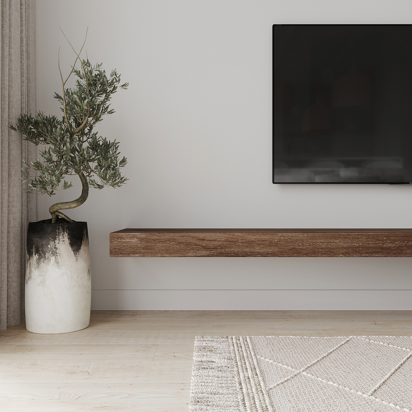 白色系简约风小空间设计                     -2