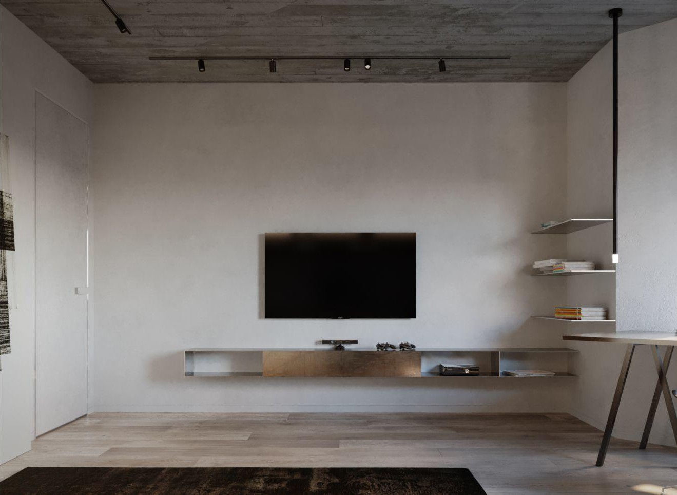 BROWN EYES 棕木+灰 绿植环绕住宅空间  Sergey Makhno Architects-19