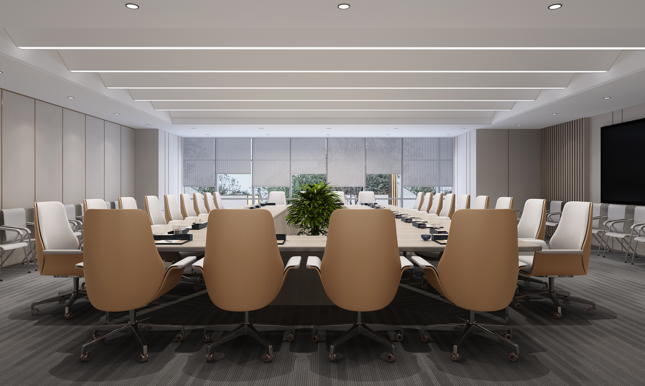 清新素雅的办公场所设计-12