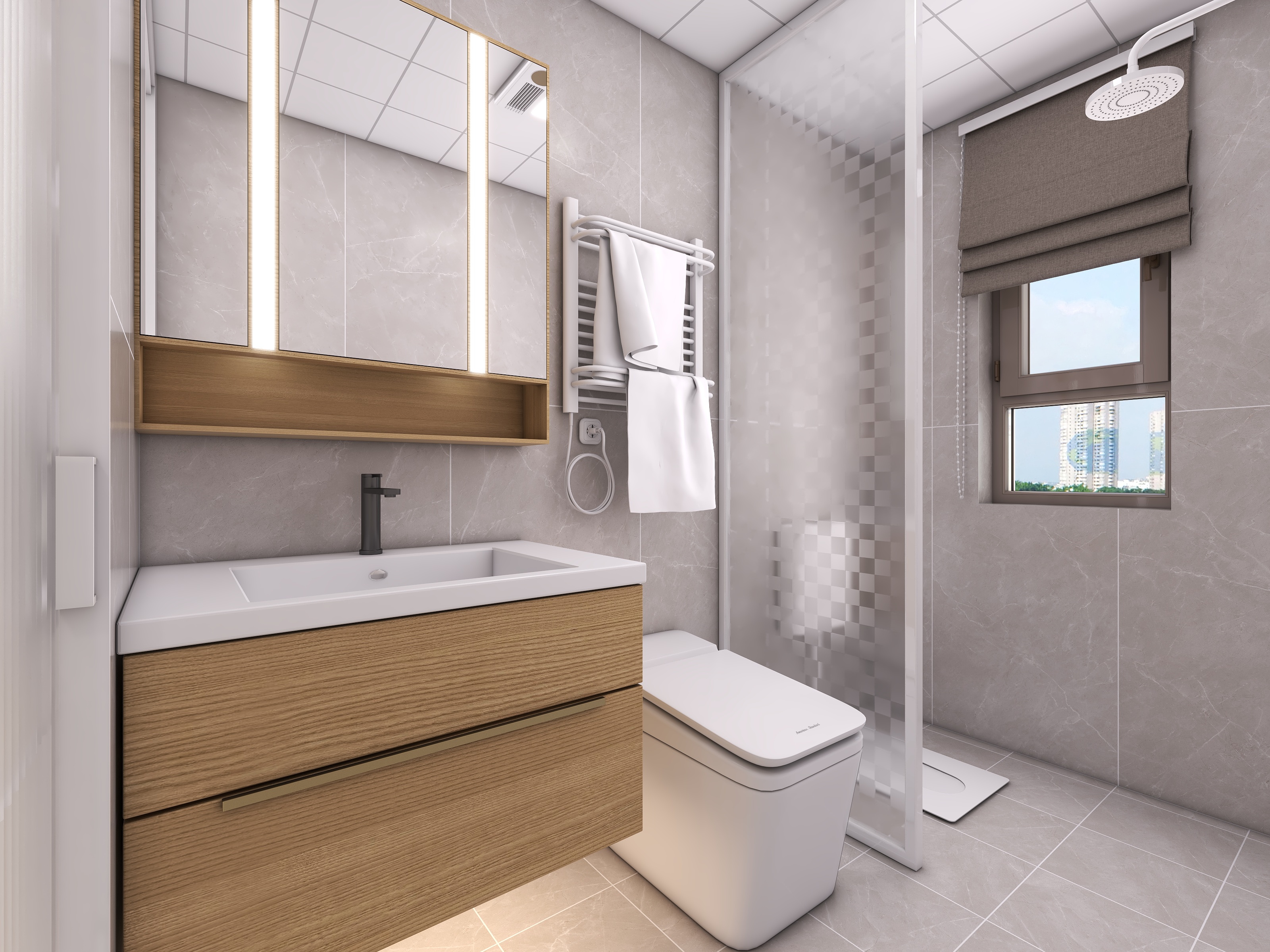 四川成都朗基香颂天府二期（113平方现代简约四居室）-62