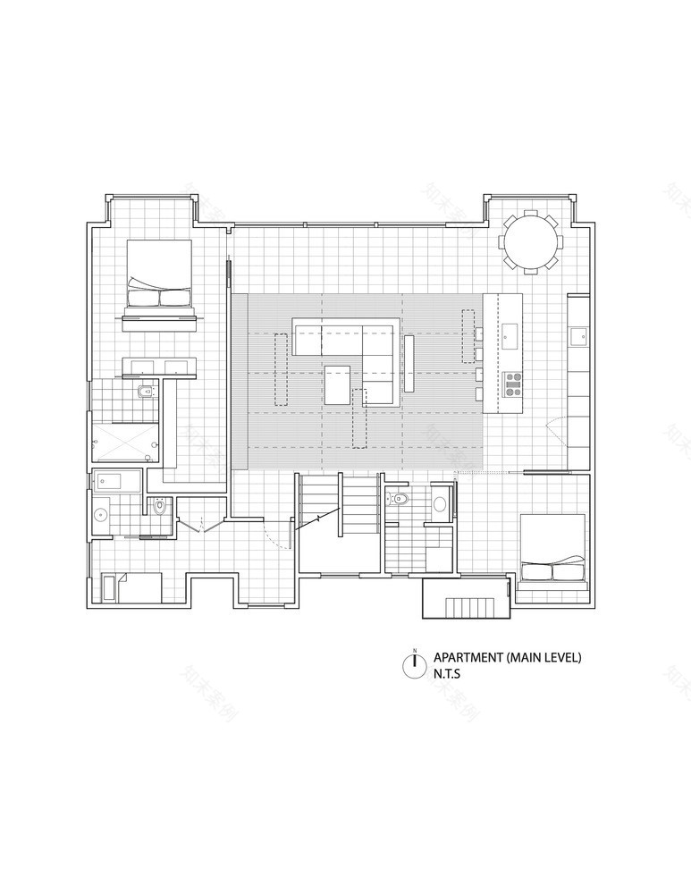 旧金山第 19 街住宅 | 颠覆空间体量的顶层公寓改造-31