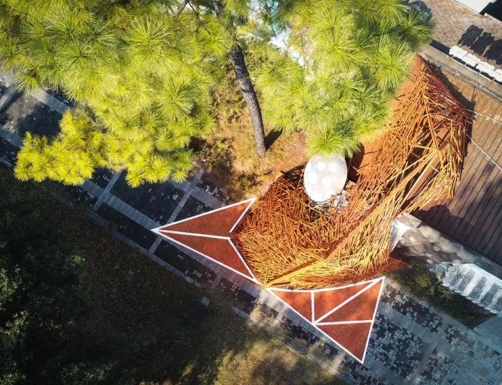 沈阳建筑大学“生长中的熊猫舞台” | 竹构与场地的共生设计-35