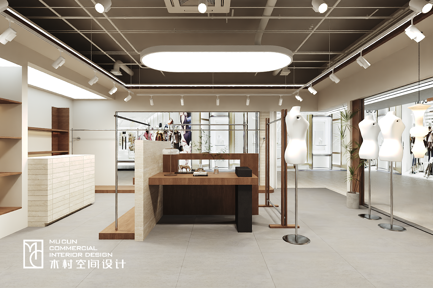 奶油风服装店设计丨中国苏州丨木村空间美学-10