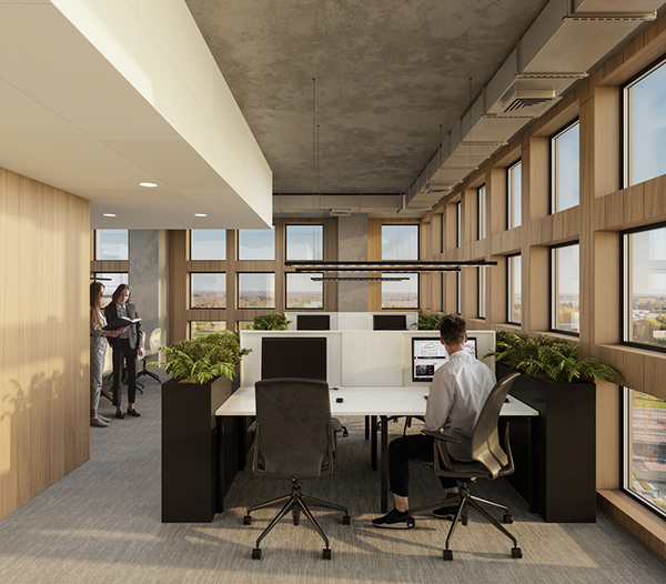 Roheline Park 办公楼商业 CGIs丨爱沙尼亚塔尔图丨Yellow Studio-25