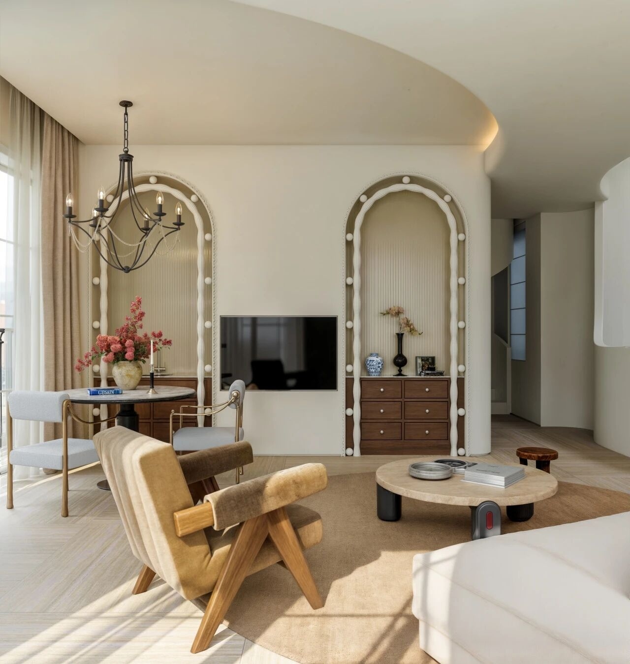 重庆紫檀庄园1300m²曲境别墅丨中国重庆丨美及空间设计-76