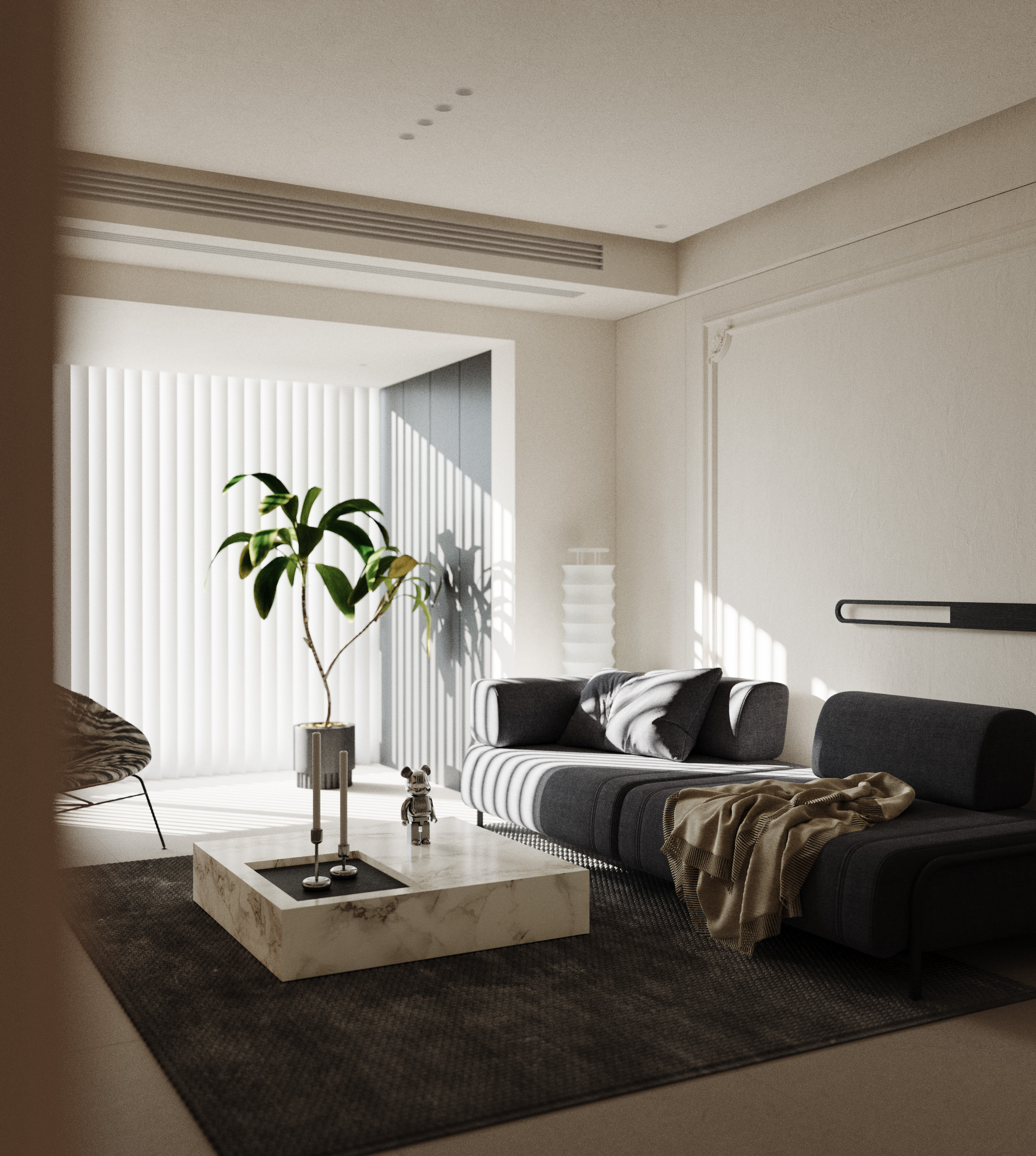 近期渲染  家装简约风-7