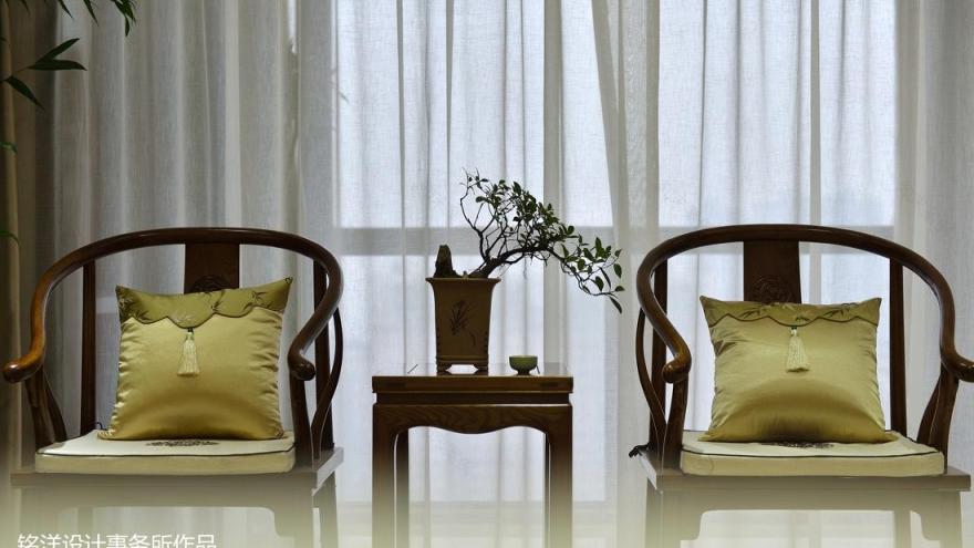 南昌曲院风荷新中式居家空间设计-4