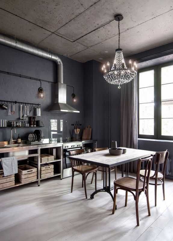 Квартира-студия в стиле лофт - 6 проектов, Фото интерьеров-189