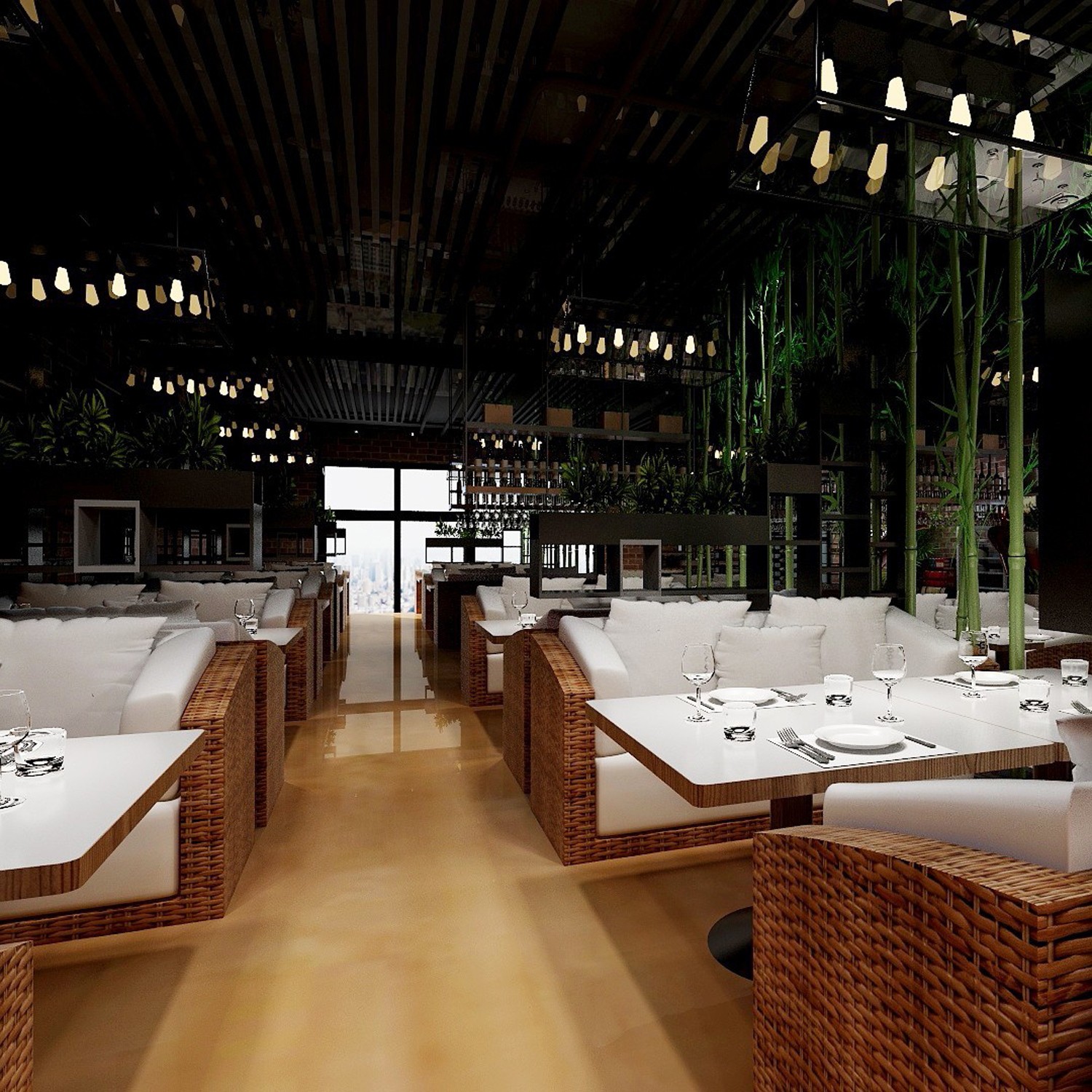 个性工业风明太鱼店，层次丰富的黑白灰空间-11