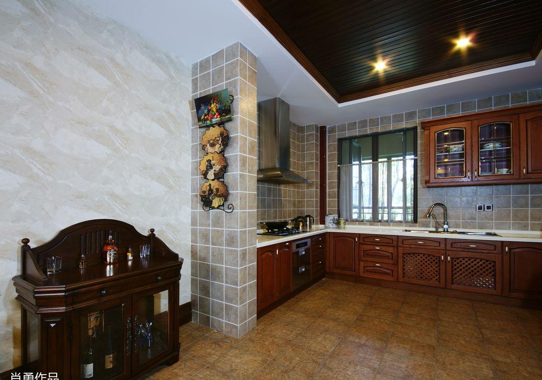 共合直向室内建筑丨别墅丨刮起美式风-5