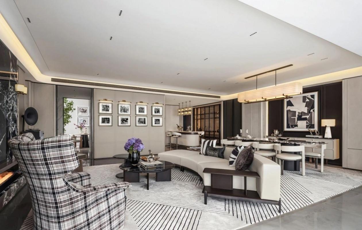 南宁轨道C11大平层344㎡丨中国南宁丨李益中空间设计-10