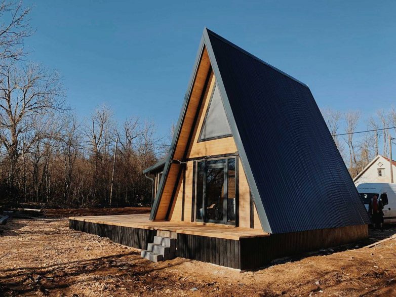 Kosjerića木质“Aframe”房屋丨克罗地亚-5