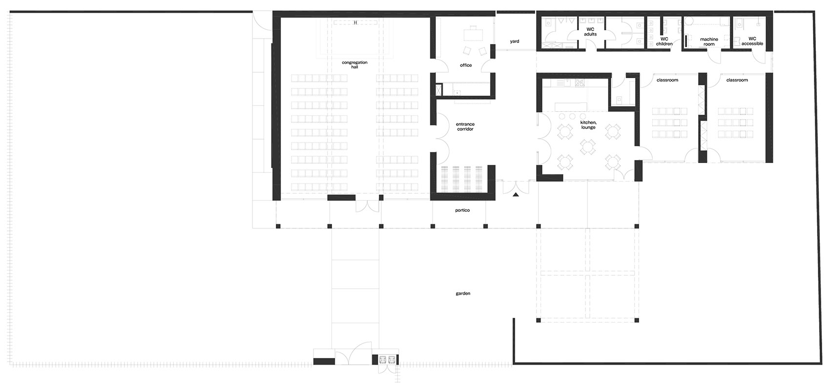 Kladno 兄弟会基督教社区中心丨捷克丨QARTA ARCHITEKTURA-42