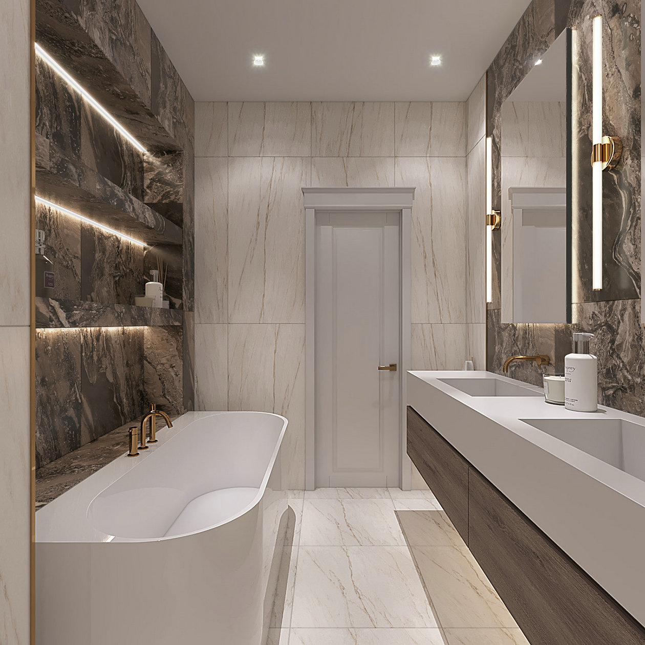 乌克兰基辅浅色系公寓设计-18