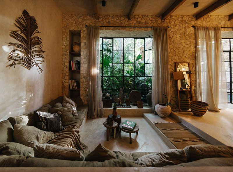 墨西哥图伦绿色环绕的异域别墅-26