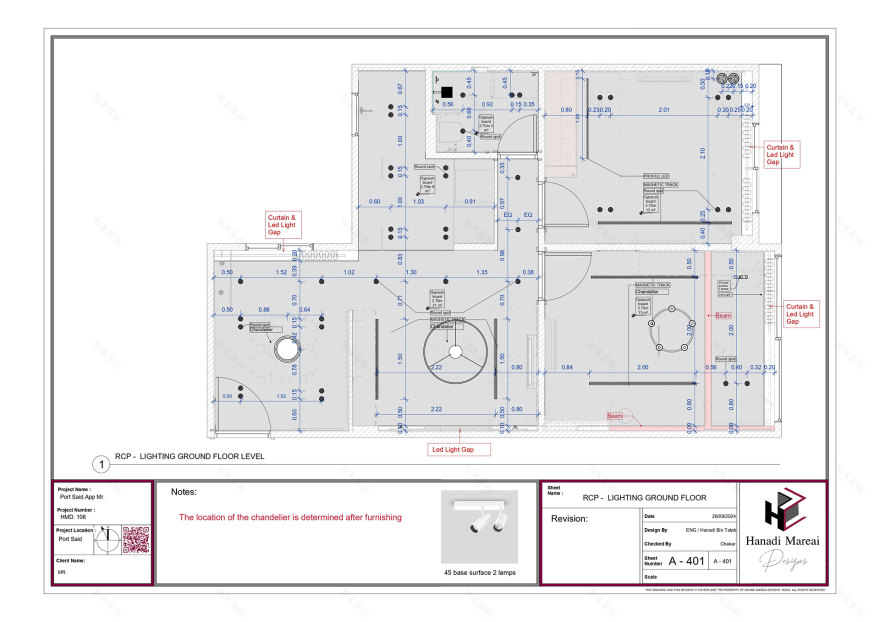 Port Said Apartment(塞得港公寓)室内装修项目丨Hanadi Mareai Designs-15