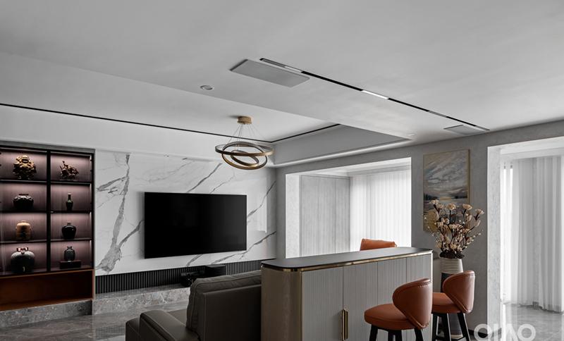 鲁能泰山七号轻奢风格平层装修-23