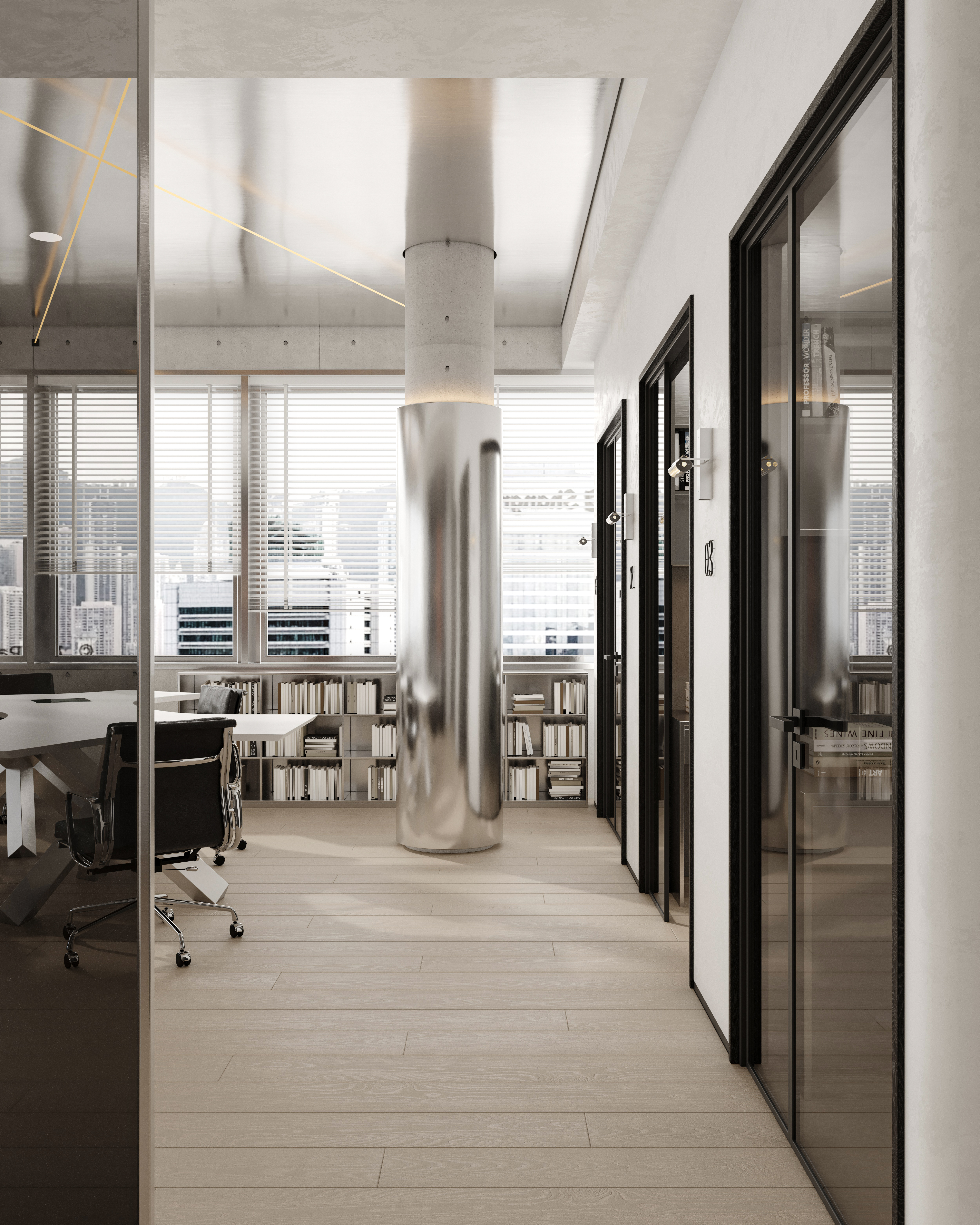 北京某知名设计师打造现代极简办公空间-3