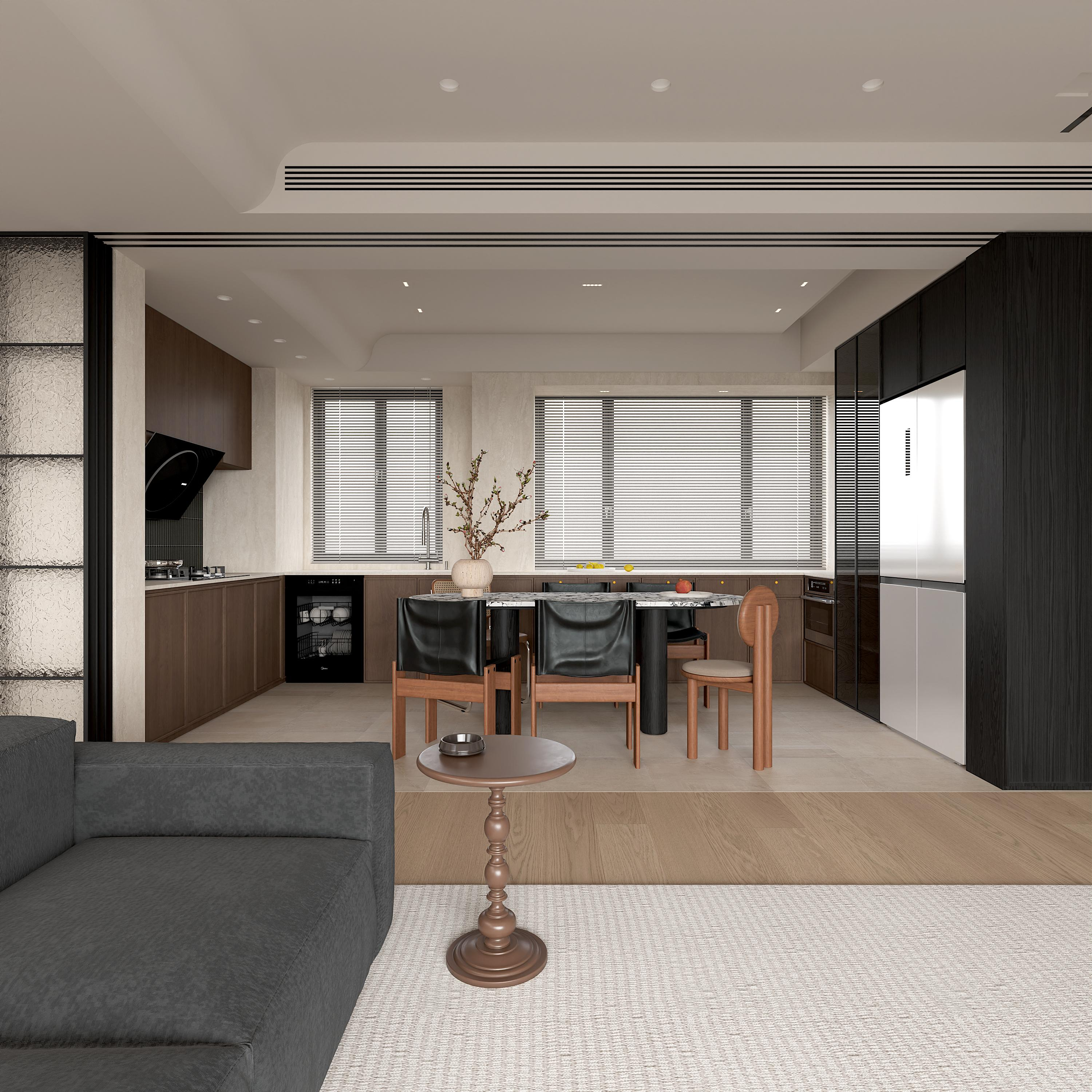 广州万科城市之光-中古风样板房设计-1