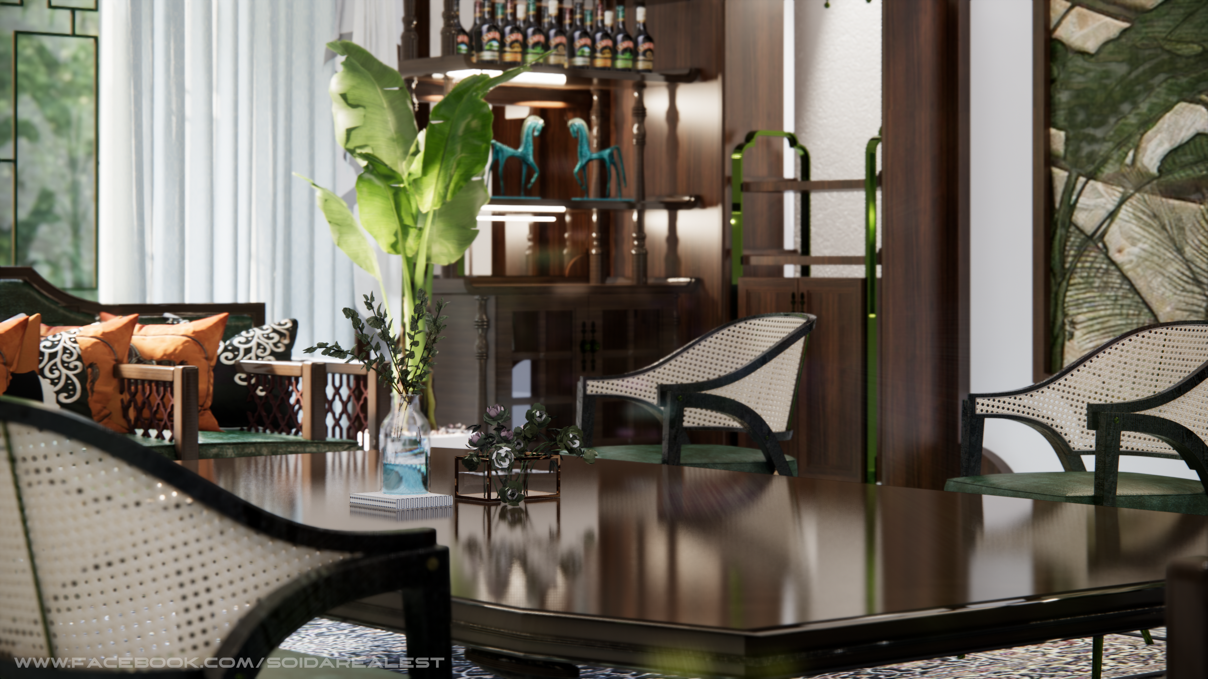 INDOCHINE ARCHITECTURAL STYLE | LIVINGROOM-17