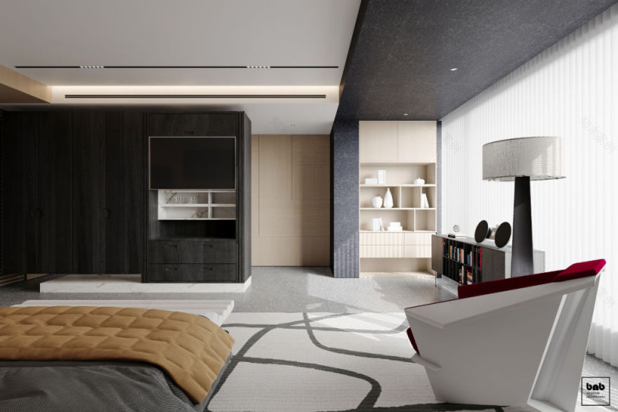 顶层住宅设计丨本白设计-47