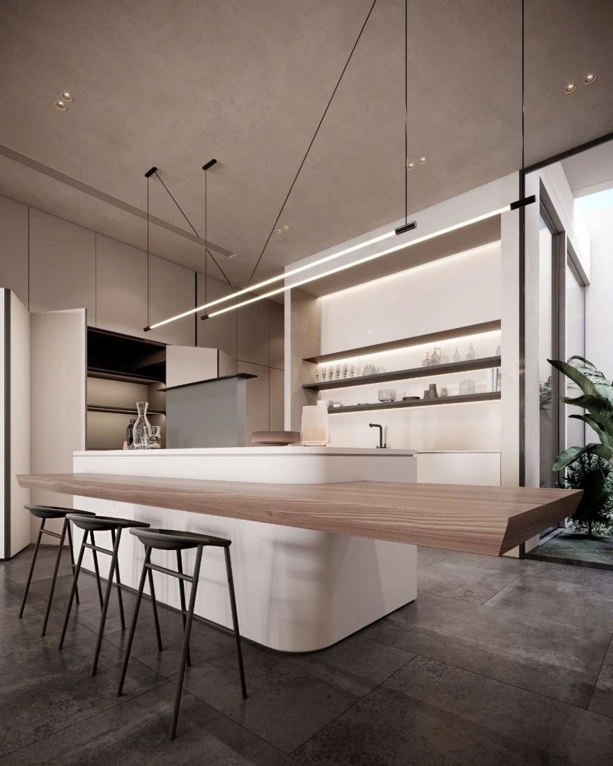 504㎡三层极简别墅设计丨LeQB Architects-16